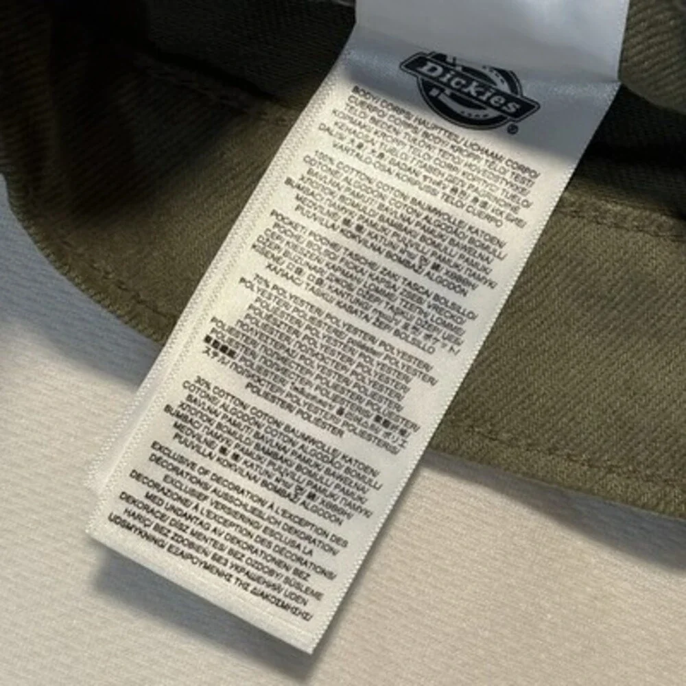 Dickies Men’s‎ Olive Green Denim Jeans W28 L32 New With Tags Straight Fit